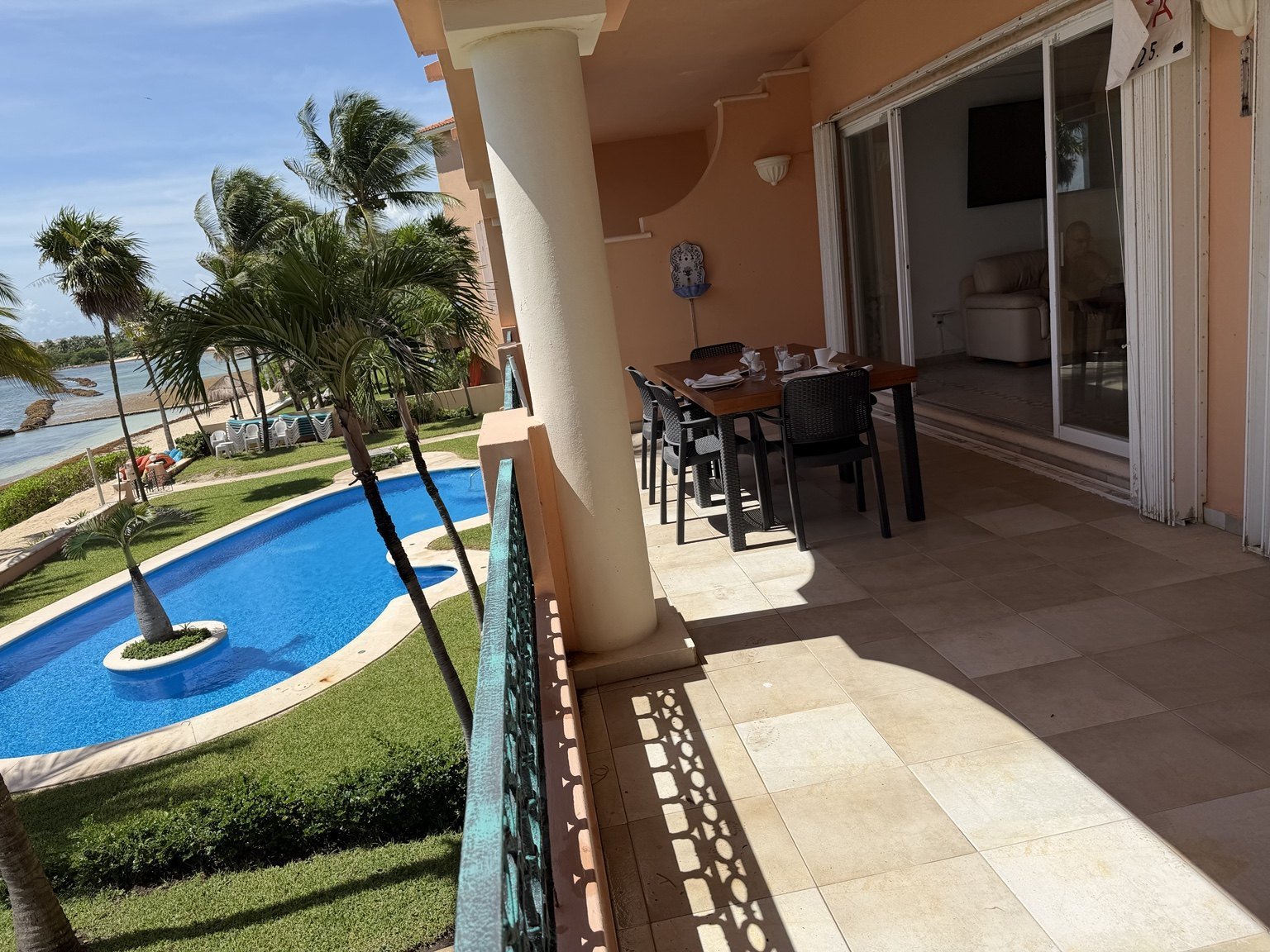 Departamento frente al mar en Quinta del Sol, Puerto Aventuras - Miniatura 12